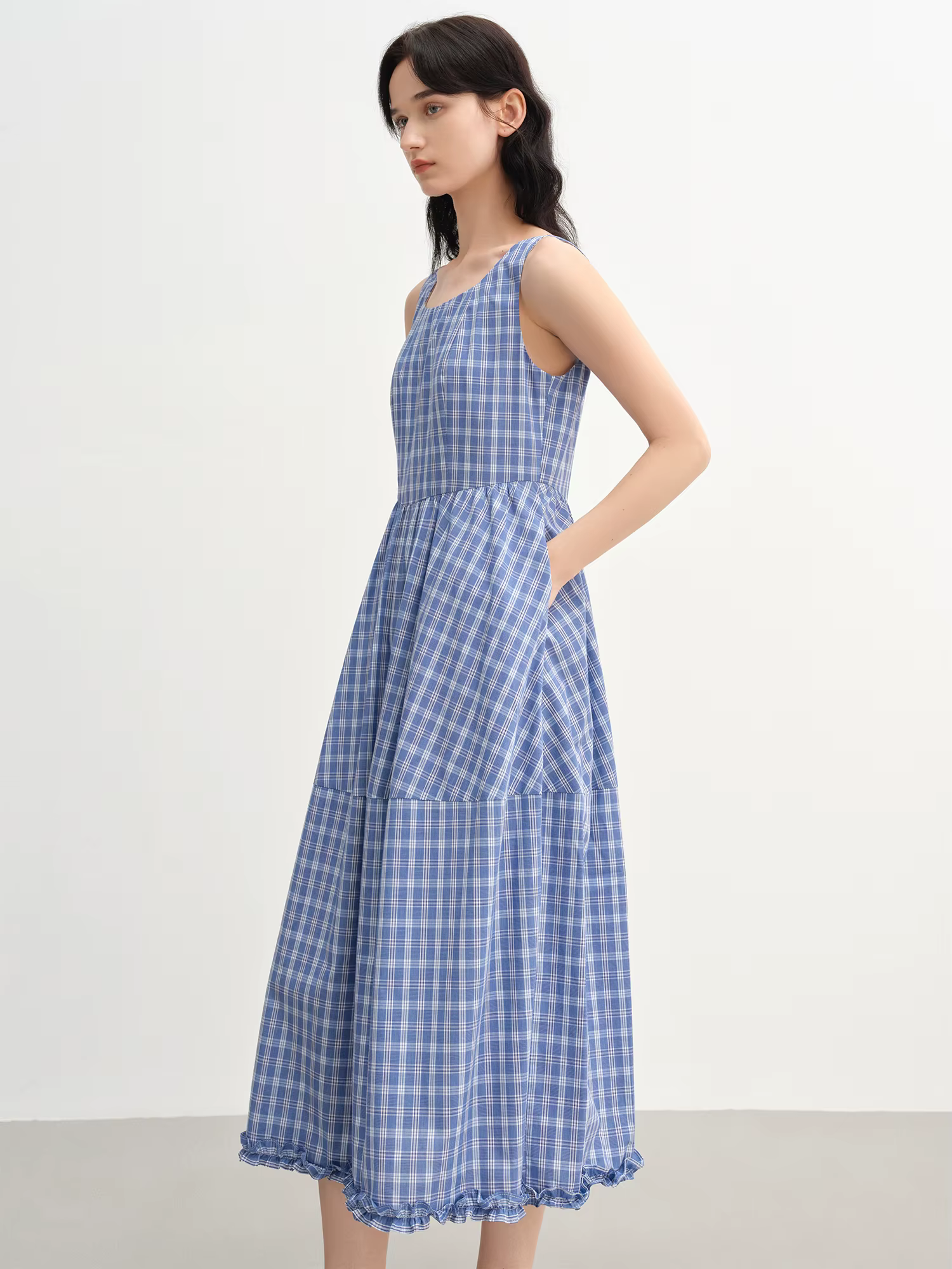 DUSHU 2025 Robe trapèze d'été pour femme améliorant la courbe – Taille profilée et bretelles d'inspi