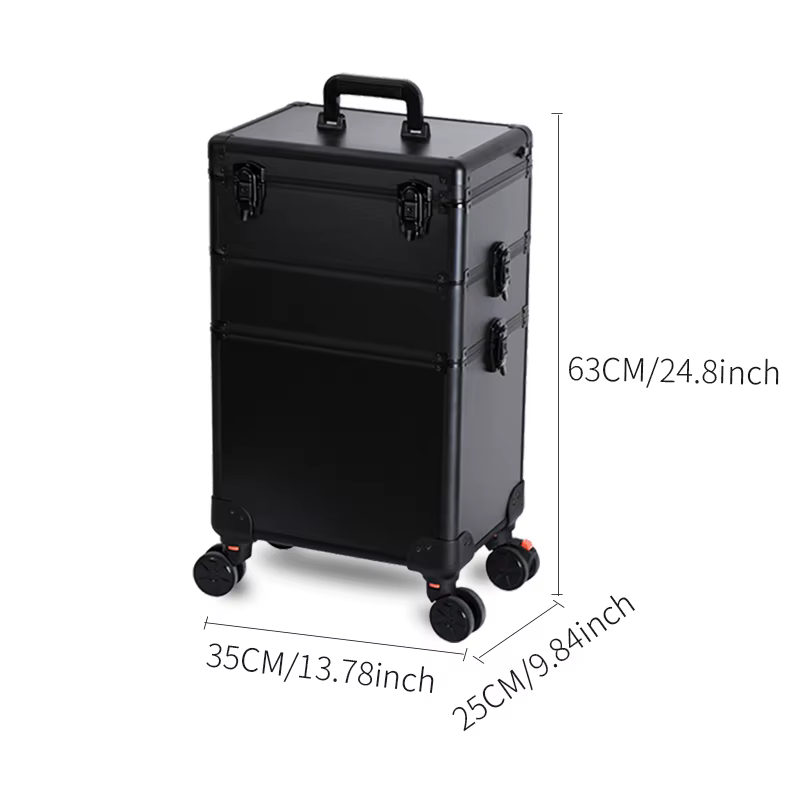 Organisateur de maquillage avec lumières LED mrirror-grand chariot à cosmétiques, trousse de salon e