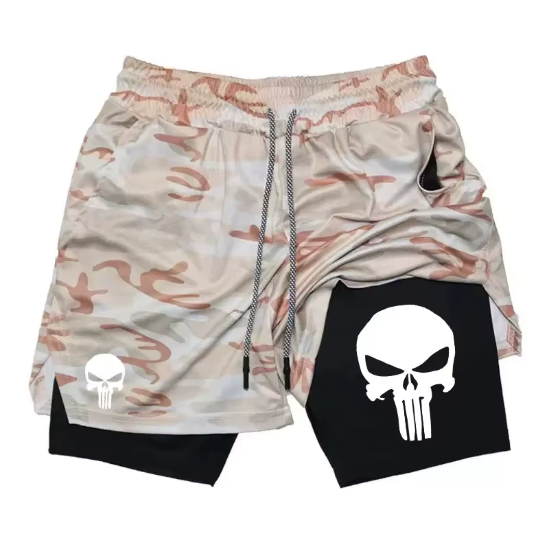 Short de Performance 2 en 1 pour hommes, nouveau short de sport à séchage rapide avec poche pour tél