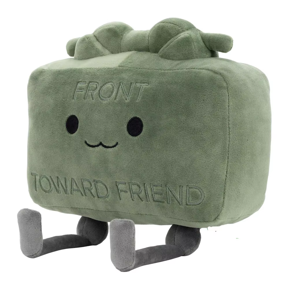Poupée en peluche Claymore de 20CM, poupée carrée verte Kawaii, accessoires d'oreiller, modèle de Co