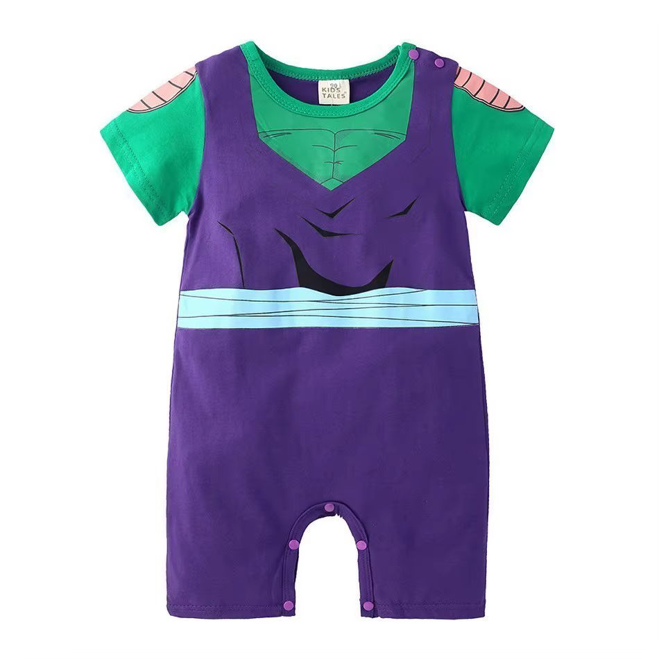 Bébé garçon vêtements enfant en bas âge barboteuse Babysuit nouveau-né Anime Zoro été T-shirt vêteme