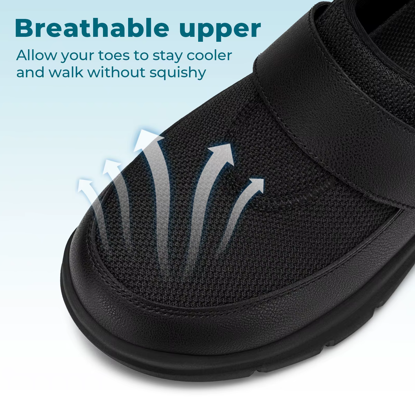 FitVille – pantoufles larges pour hommes, mules à enfiler, sabots pour pieds enflés, sangle réglable