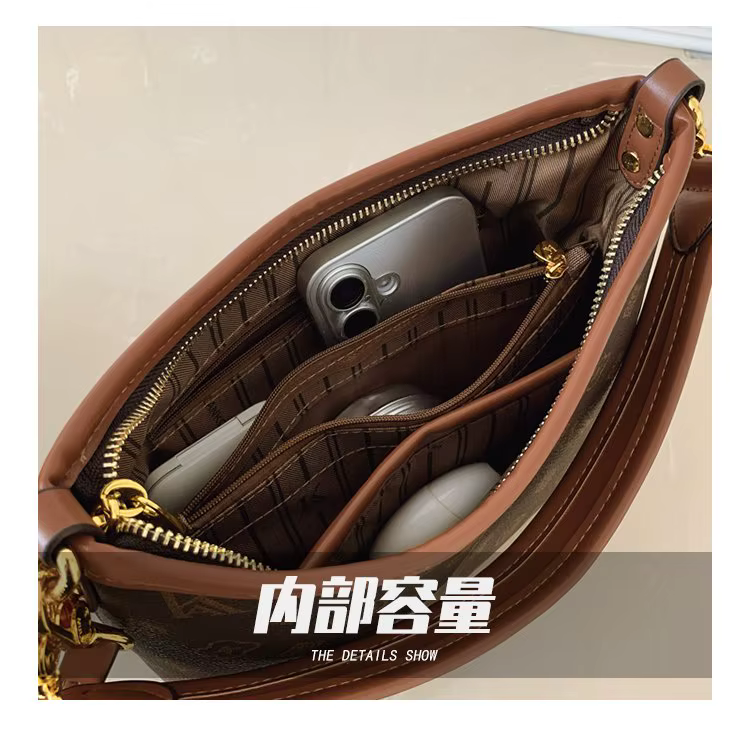 Sac à langer en cuir élégant et décontracté pour femme, grande capacité, texturé, original, rétro, p