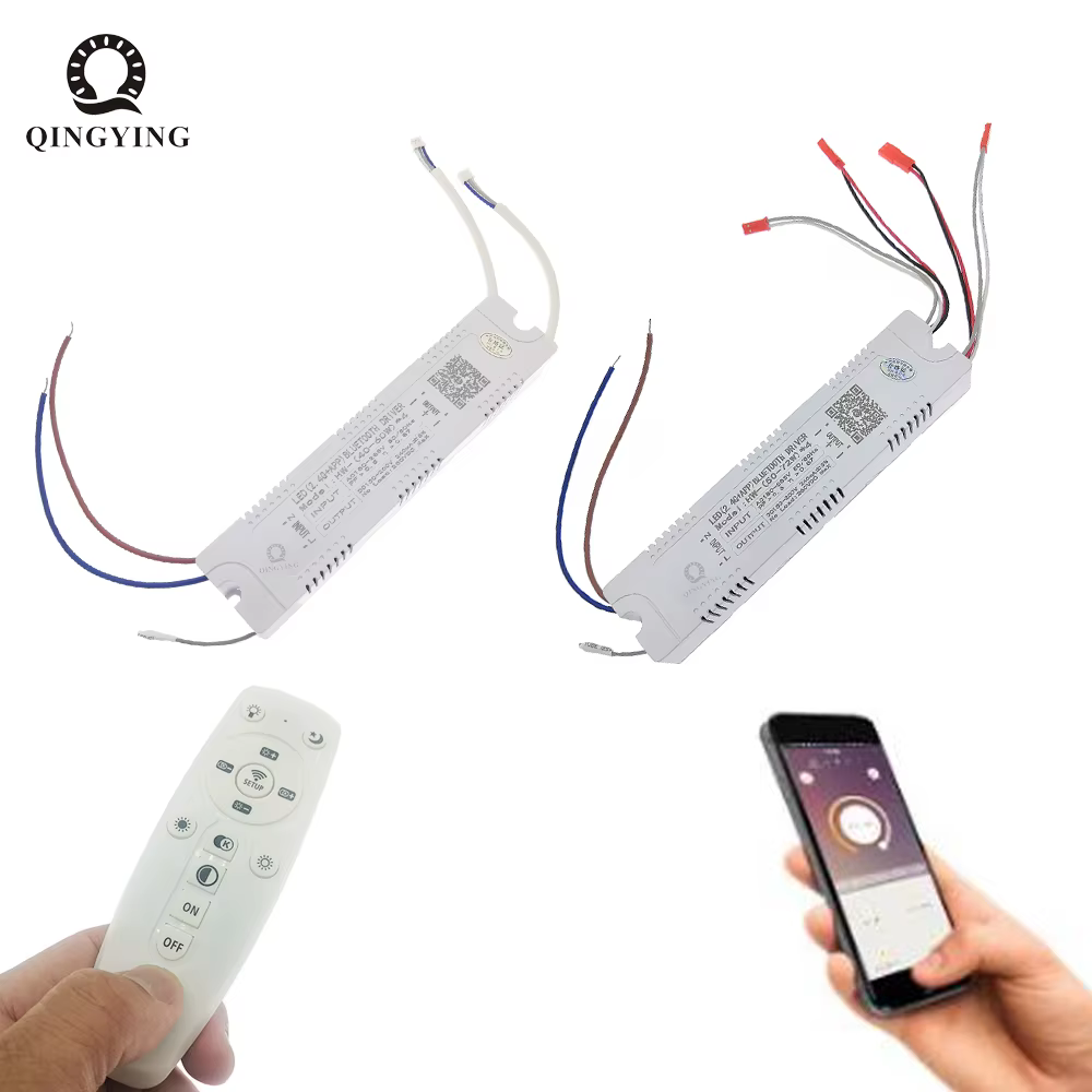 Pilote de gradation intelligent avec télécommande RF, AC220V, 2.4G, 18-40W, 36-50W, 40-60W, 50-72W,