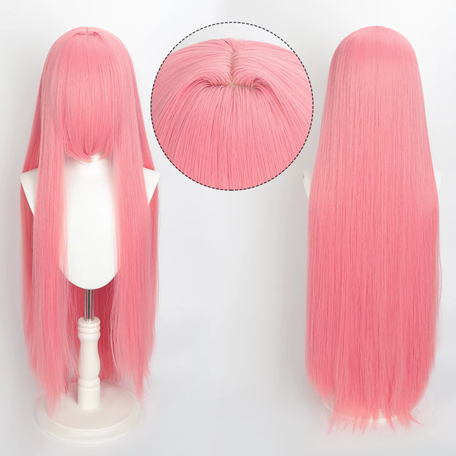Perruque colorée longue de 100cm, perruques de fête pour Costume de Cosplay Anime, perruque synthéti