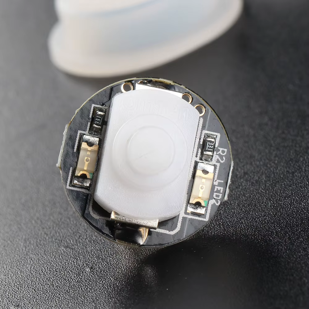 Interrupteur d'éclairage 16mm pour Convoy S2 + S2 S3 S8 S15 C8 C8 + S21A, bouton en caoutchouc pour 