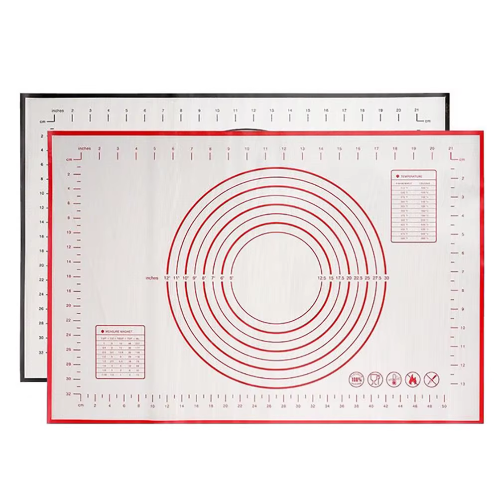Tapis de pétrissage en silicone antiadhésif 40x26x60cm pour pâtisserie, crêpes, pâte à pizza – Outil
