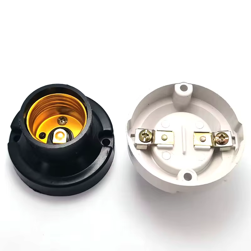 E27 vis ronde Conversion plat support de lampe à LED 6A bricolage bureau petite vis LED tête d'éclai