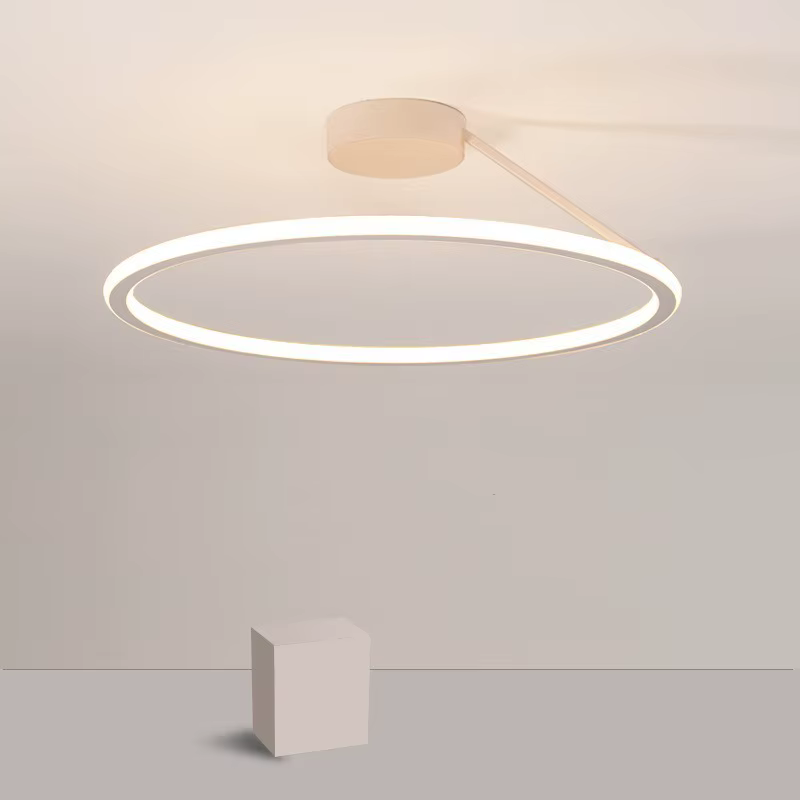 Plafonnier LED circulaire au design moderne simpliste, éclairage d'intérieur, luminaire de plafond,