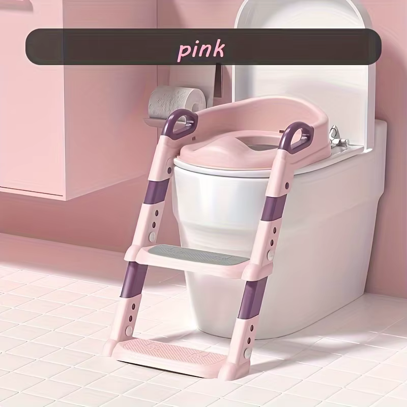 Marchepied Pliable pour Enfants, Toilette pour Enfants, Pot Pliant, Siège d'Entraînement avec Marche