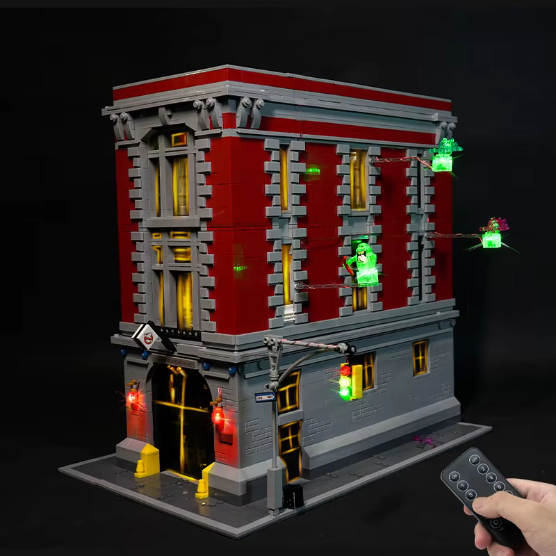 Ensemble d'éclairage LED pour blocs de construction, quartier général de la caserne de pompiers Ghos