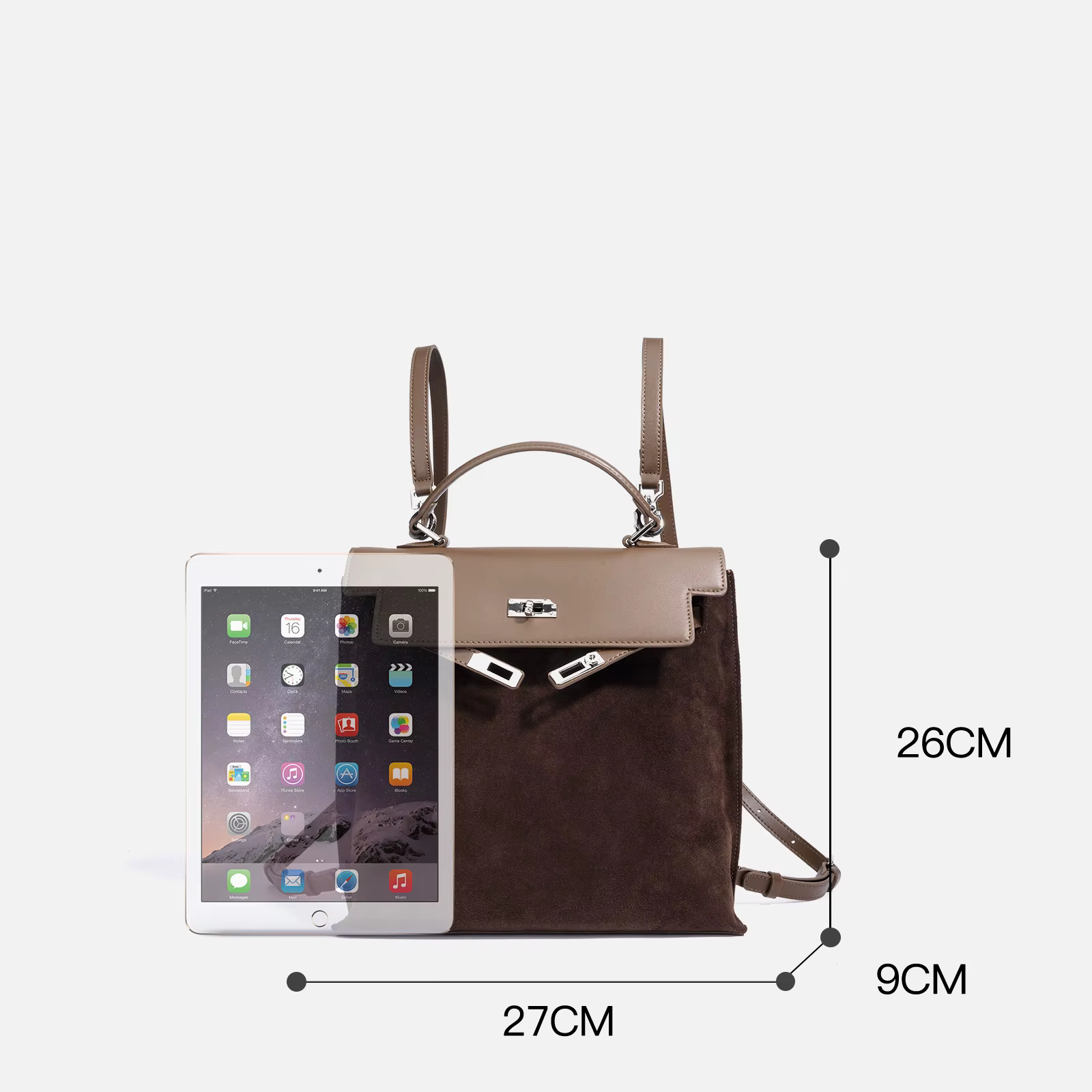 Sac à dos Vintage en daim et cuir pour femmes, fourre-tout multifonctionnel à bandoulière, fourre-to