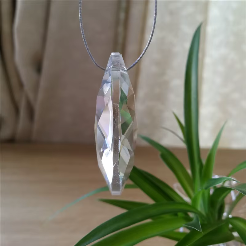 Yeux de cheval en cristal clair, pendentifs suspendus, prisme de réfraction en verre, capteur de sol
