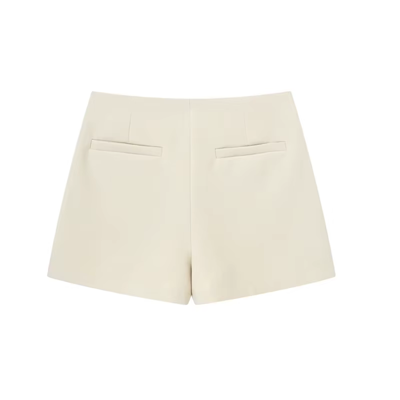HXAO Shorts femmes 2024 noir blanc Mini shorts femmes Shorts taille haute Micro jupe décontractée Sh