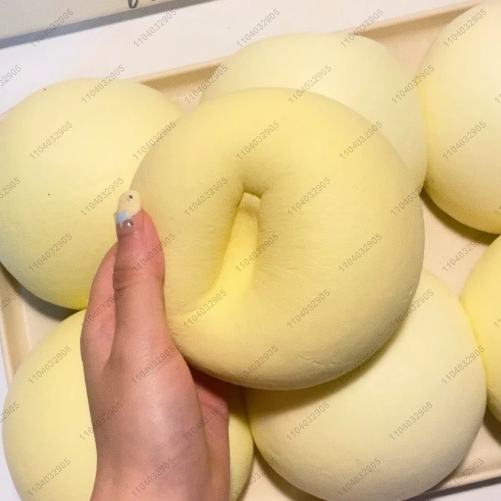 Squishy simulé Super grand chignon de lait Fidget jouets humide lente montée Antistress presser joue