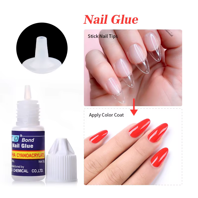 Colle à ongles Super forte, pointes acryliques et strass, colle professionnelle pour ongles, 2g/3g/7