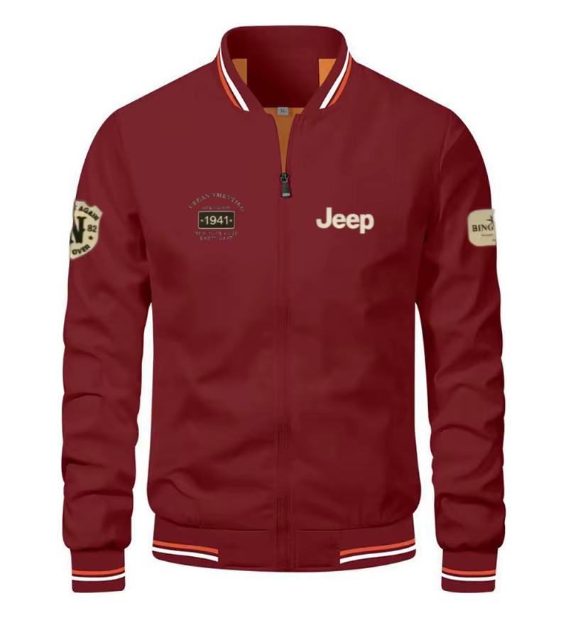 Nouvelles vestes à col de baseball Jeep 2026 de haute qualité pour le printemps et l'automne, hauts