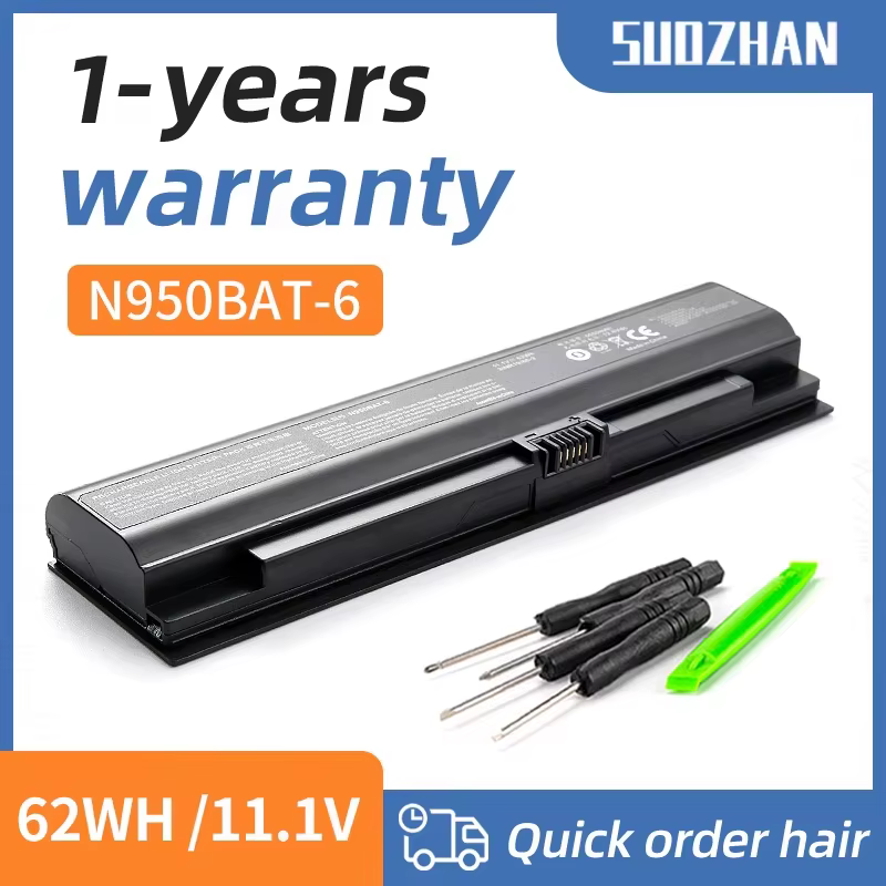 SUOZHAN N950BAT-6 BatBR portástandardisé pour Hasee, ZX7-CP5G, ZX7-CT5DA, ZX8-CT5S1, TX7-CT5A1, TX8-