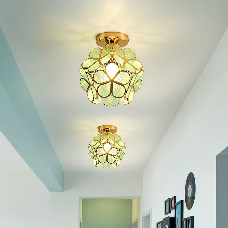 Plafonniers LED modernes nordiques, lampe, pétale acrylique, appartements, loft, étude, allée, coulo