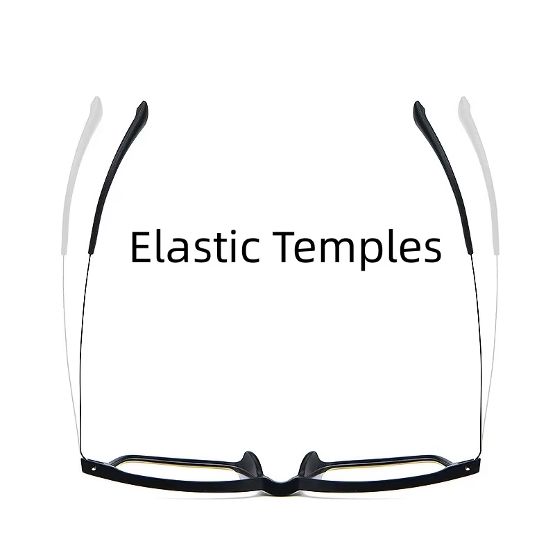Lunettes d'affaires rétro grand carré TR90 en titane pour hommes, monture de Prescription optique po