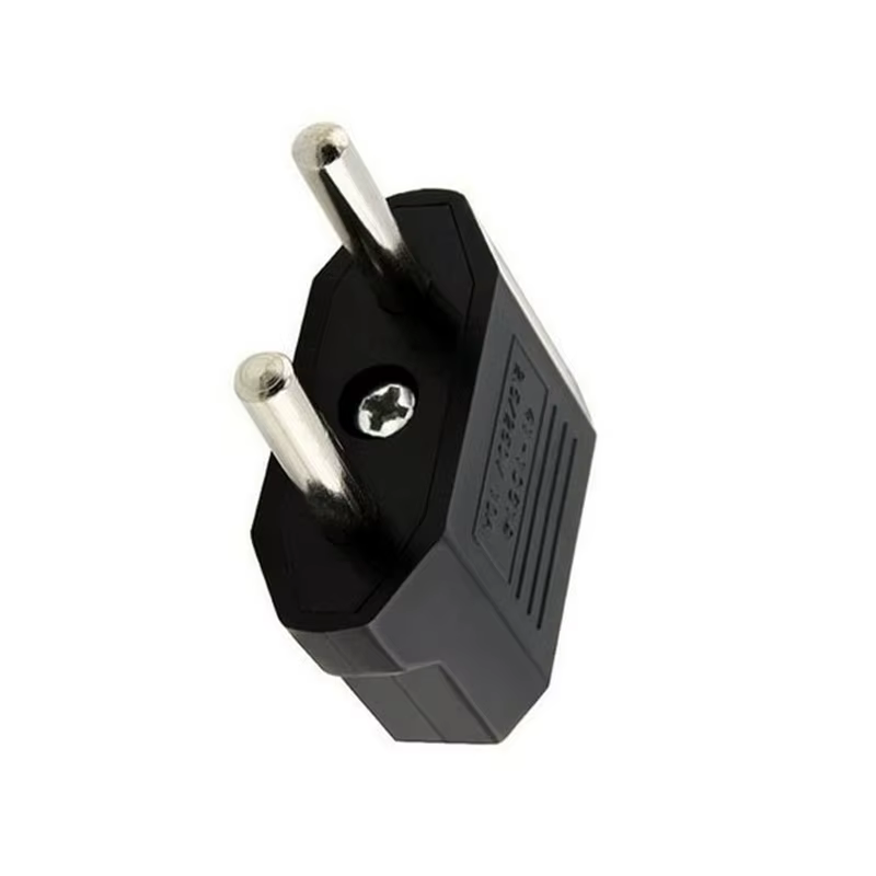 1 pièces adaptateur de prise ue 2 broches vers ue 2 broches rondes prise entrée AC 110 V-250 V 10A c