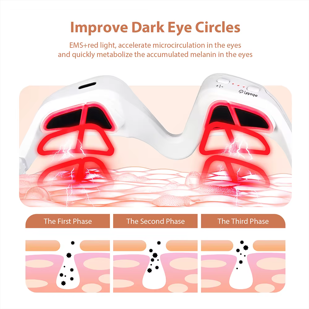 Foreverlily masseur oculaire soulage la Fatigue oculaire lunettes de Massage yeux soulagement de la 
