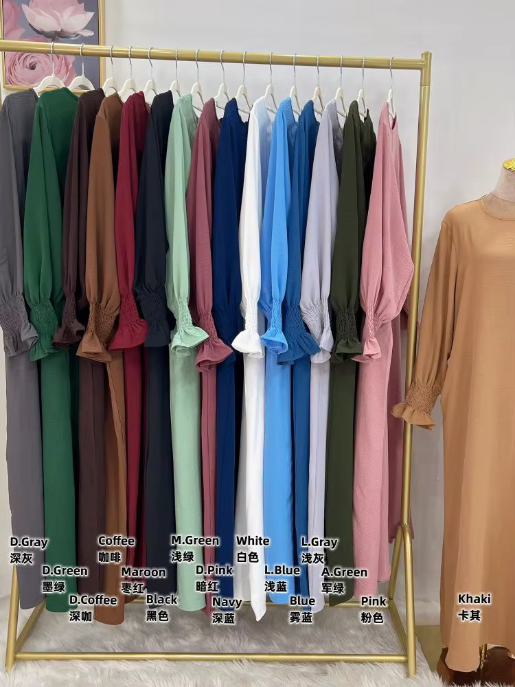 Ramadan Abaya dubaï caftan Robe Longue musulmane turquie Abayas pour la prière vêtements islamiques 