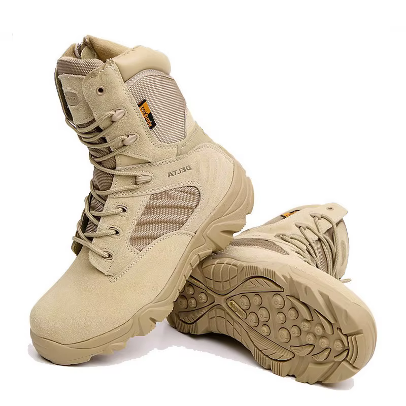 Nouvelles bottes militaires montantes bottes de combat pour hommes bottes de désert delta imperméabl