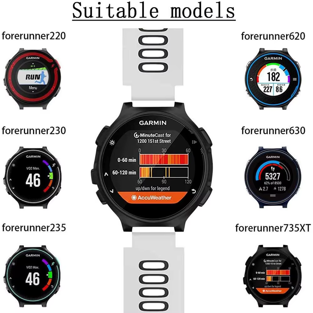 Bracelet de montre pour Garmin Forerunner 735XT 735/220/230/235/620/630 montre bracelet en Silicone 
