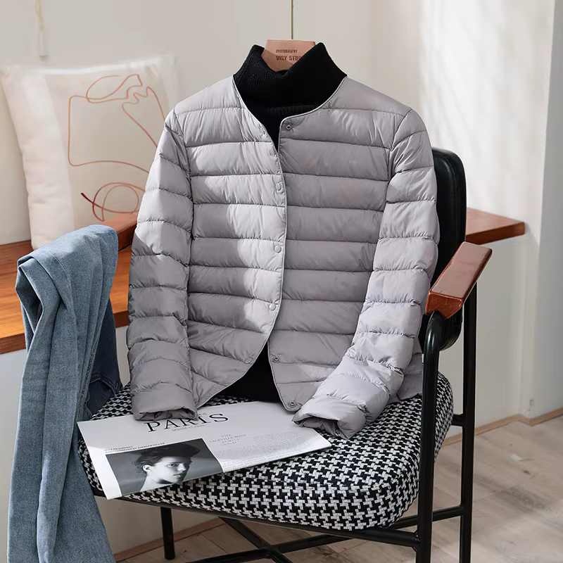 Vestes chaudes en duvet de canard blanc pour femme, manteaux bouffants Ultra légers et pliables, à l