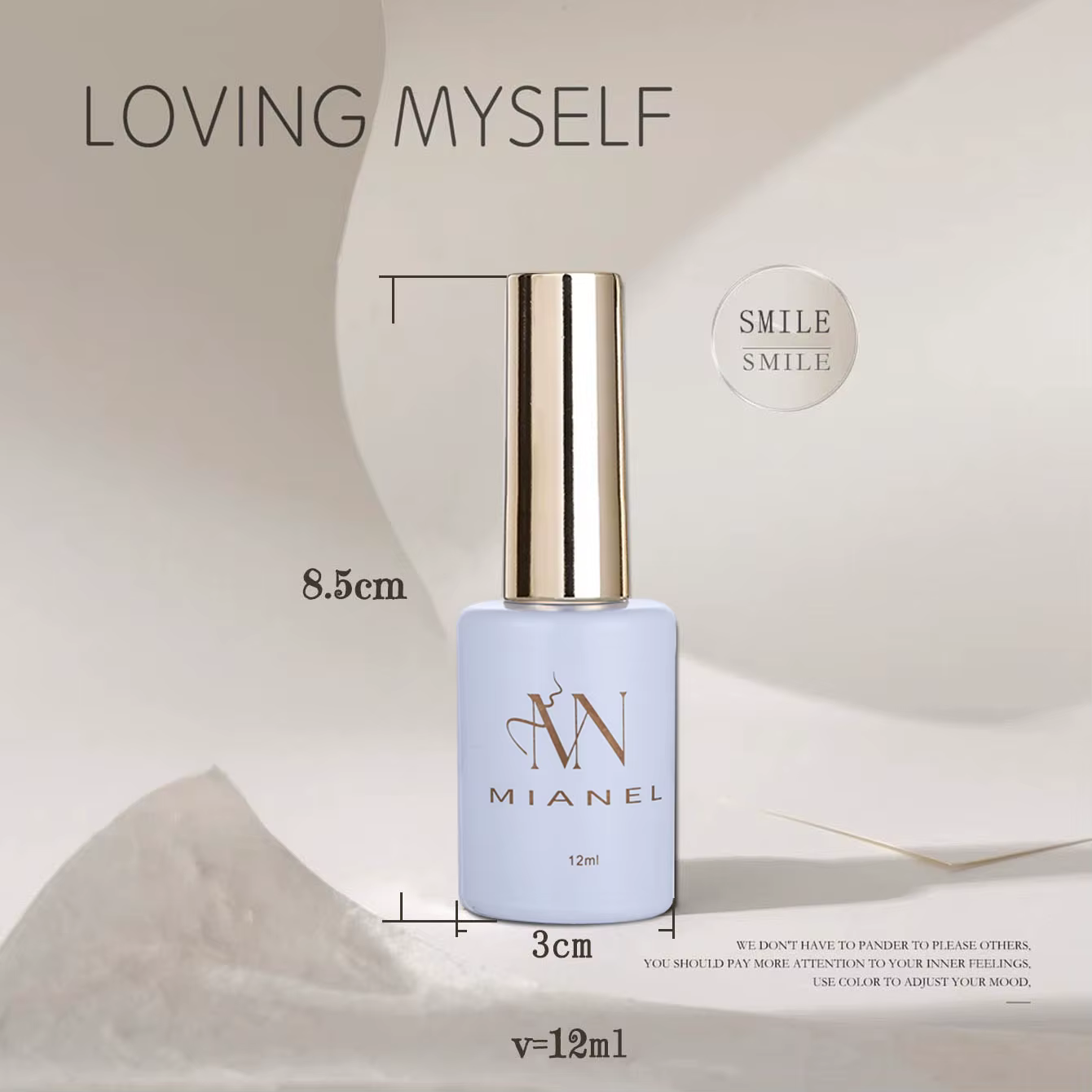 MIANEL 12ML automne galaxie blanc oeil de chat Gel vernis à ongles avec perles de verre 1-5 pièces e
