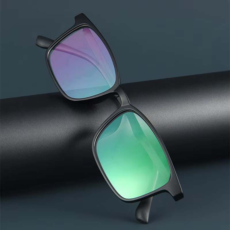 Lunettes d'affaires rétro grand carré TR90 en titane pour hommes, monture de Prescription optique po