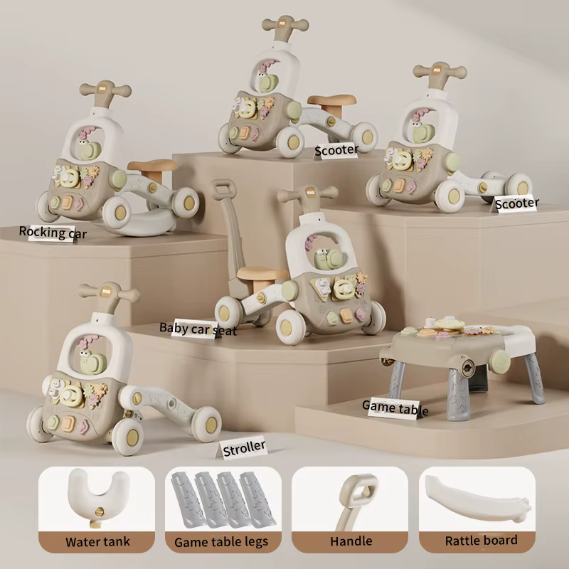 Table de jeu pour enfants, jouet d'apprentissage à marcher, poussette multifonctionnelle pour bébés