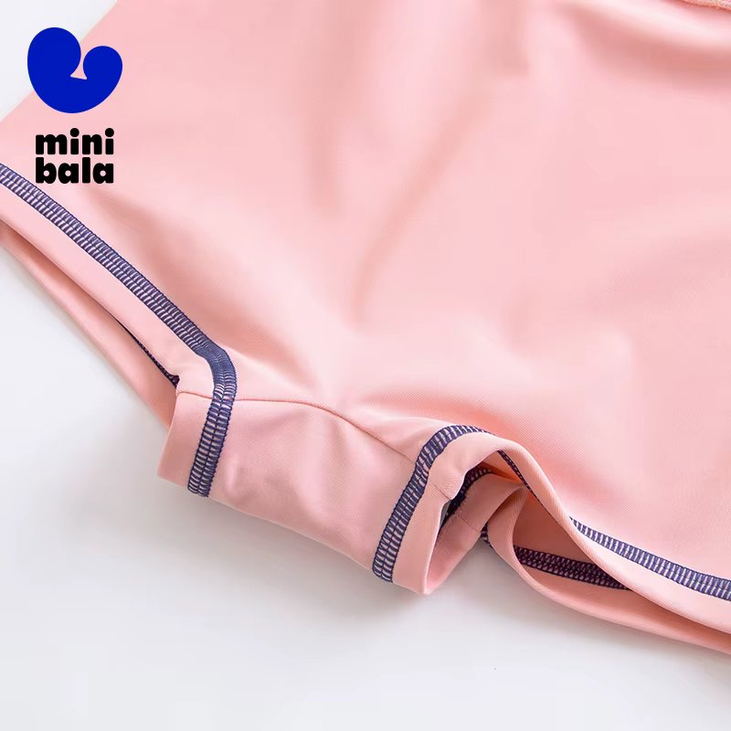 Mini Bala été filles maillot de bain haute élasticité Protection solaire une pièce maillot de bain U