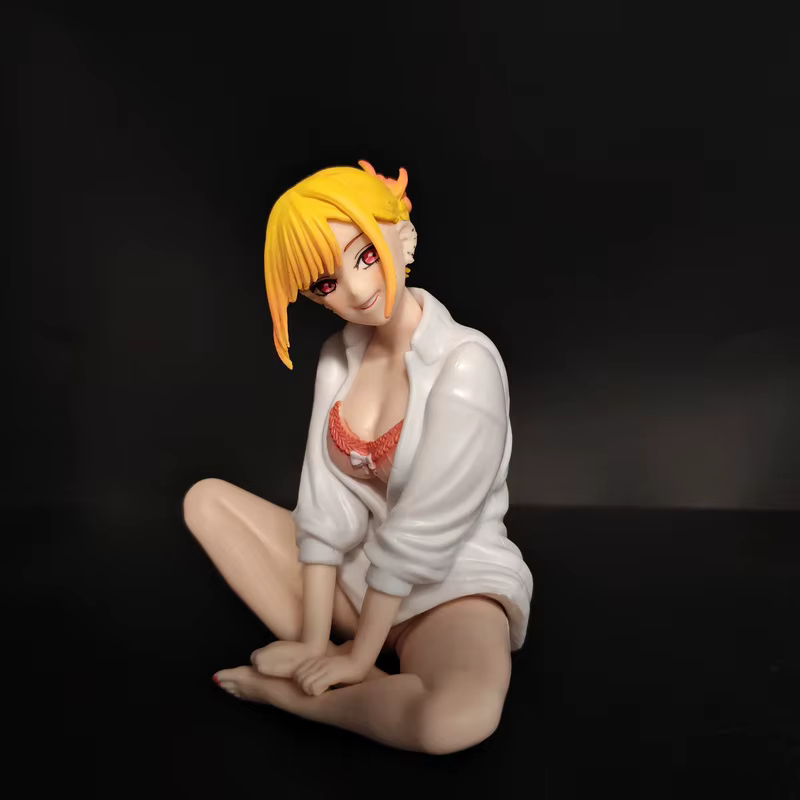 Figurine d'anime My Dress-Up Darling, Kitagawa Marin assise en pyjama, modèle de collection de 10 cm