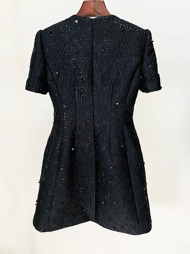 HIGH STREET Nouveauté 2026 Robe de créateur tendance et élégante pour femme, ornée de perles et de j