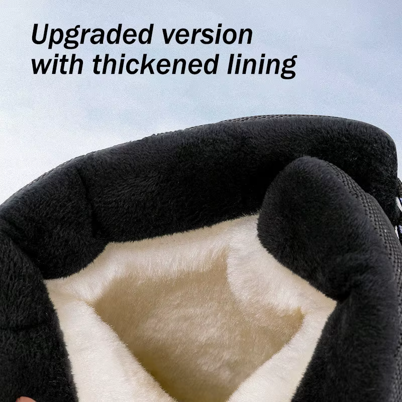 Bottes de neige imperméables pour femmes, chaussures chaudes, fourrure mi-mollet, légères, pour la m