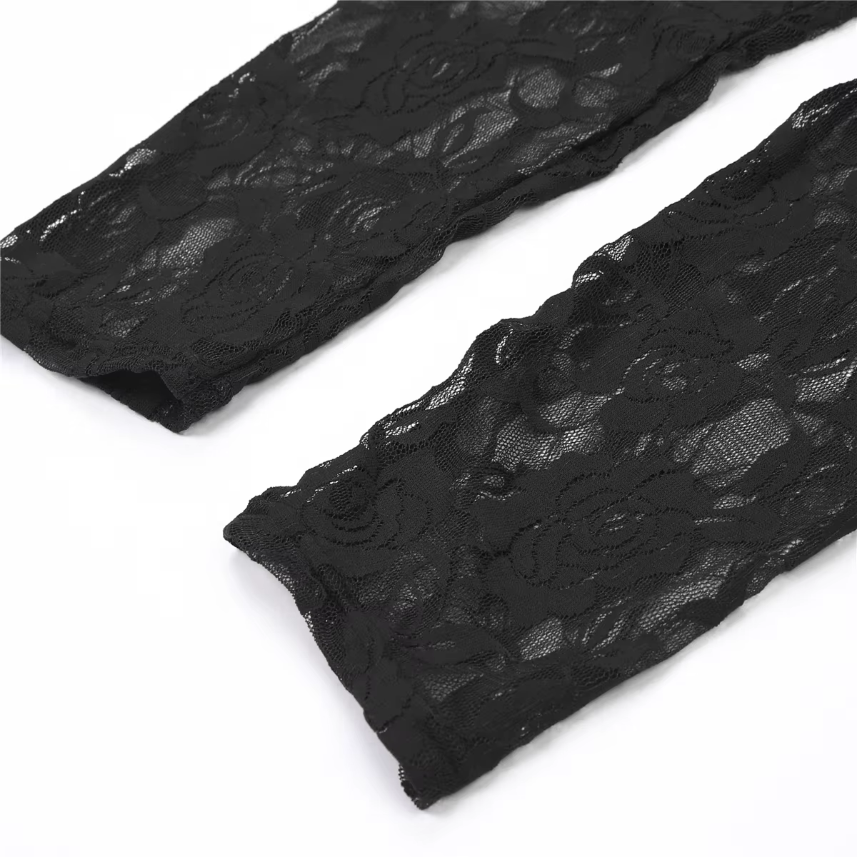 Leggings grande taille pour femmes, pantalon slim de couleur unie, couture en dentelle florale trans