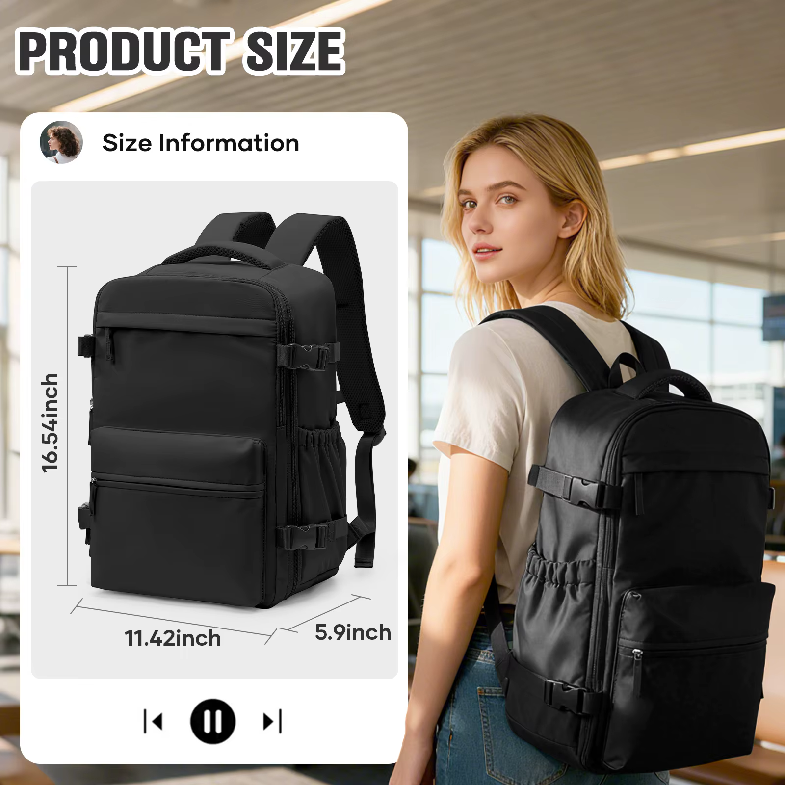 Sac à dos de voyage, sac à dos pour femme, sac de travail, sac à dos de trekking pour le week-end, s