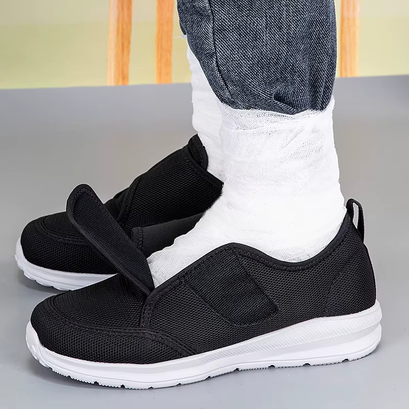 Chaussures de marche légères et réglables pour diabétiques, pour hommes et femmes âgés, orthopédique