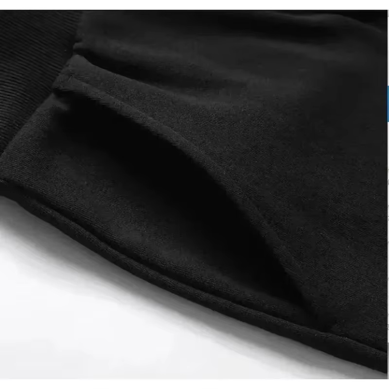 Pantalon à jambes larges confortable de couleur unie avec poche à taille élastique, coupe ample déco
