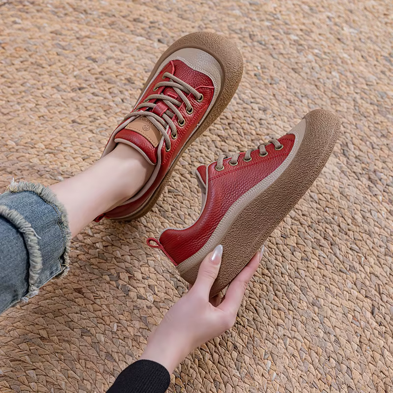 CICIYANG Mocassins pour femmes 2026 Nouveaux modèles rétro décontractés, baskets de randonnée plates
