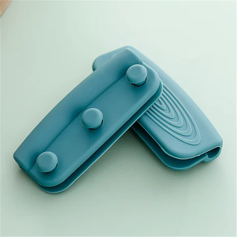 1 paire de poignées en Silicone, Anti-brûlure, antidérapant, couvercle de poignée de Pot en Silicone