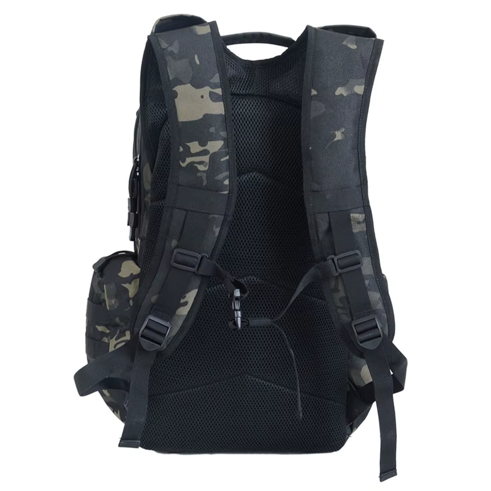 Sac à dos de randonnée et de camping extérieur 45L grande capacité, sac à dos tactique camouflage pl