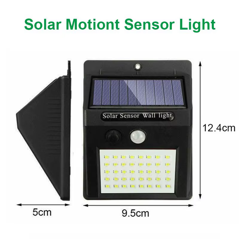 6/30 LED lumière solaire PIR capteur de mouvement applique murale lampe solaire extérieure étanche s