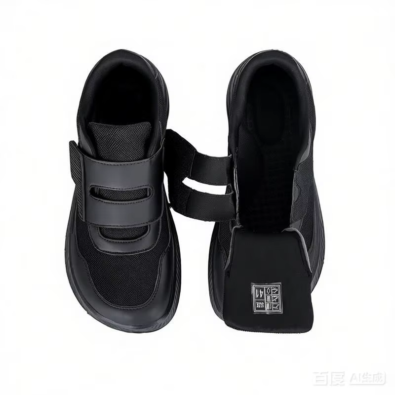 Chaussures ouvertes à large boîte à orteils réglables pour personnes âgées, chaussures pour diabétiq