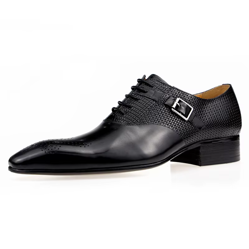 Chaussures formelles en cuir véritable pour hommes, mode Zapato Social, robe de mariée, mocassins im