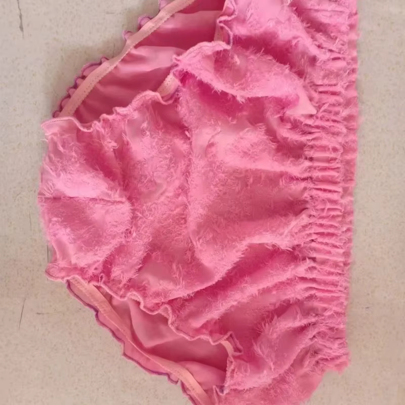 Sissy FKK Costume Sexy de danse en direct BF, sous-vêtements Sexy à volants de grande taille pour ho
