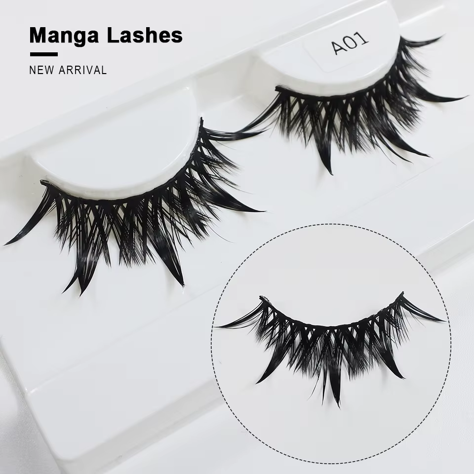 RED SIREN – faux-cils en Manga mouillés, longs, épais, naturels, à la mode, maquillage coréen, nouve