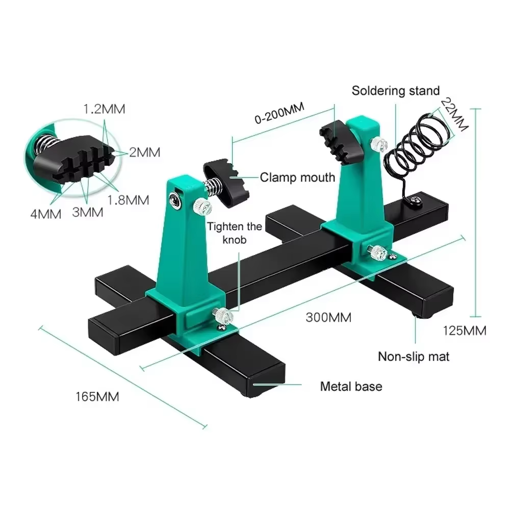 360 ° Support de carte de Circuit imprimé rotatif, support de PCB réglable, gabarit d'assemblage d